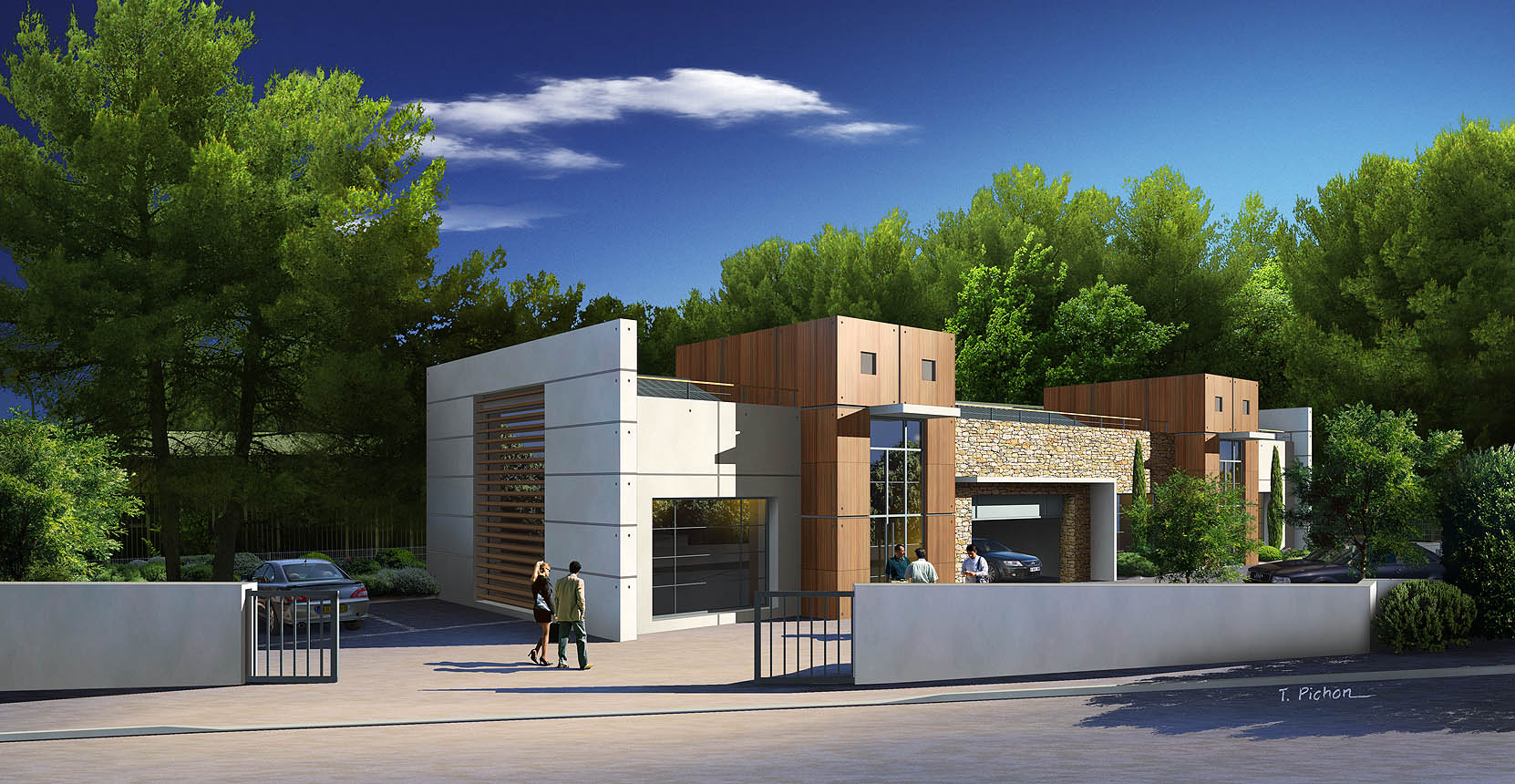 insertion dans site - architecture - projet AQUALIA