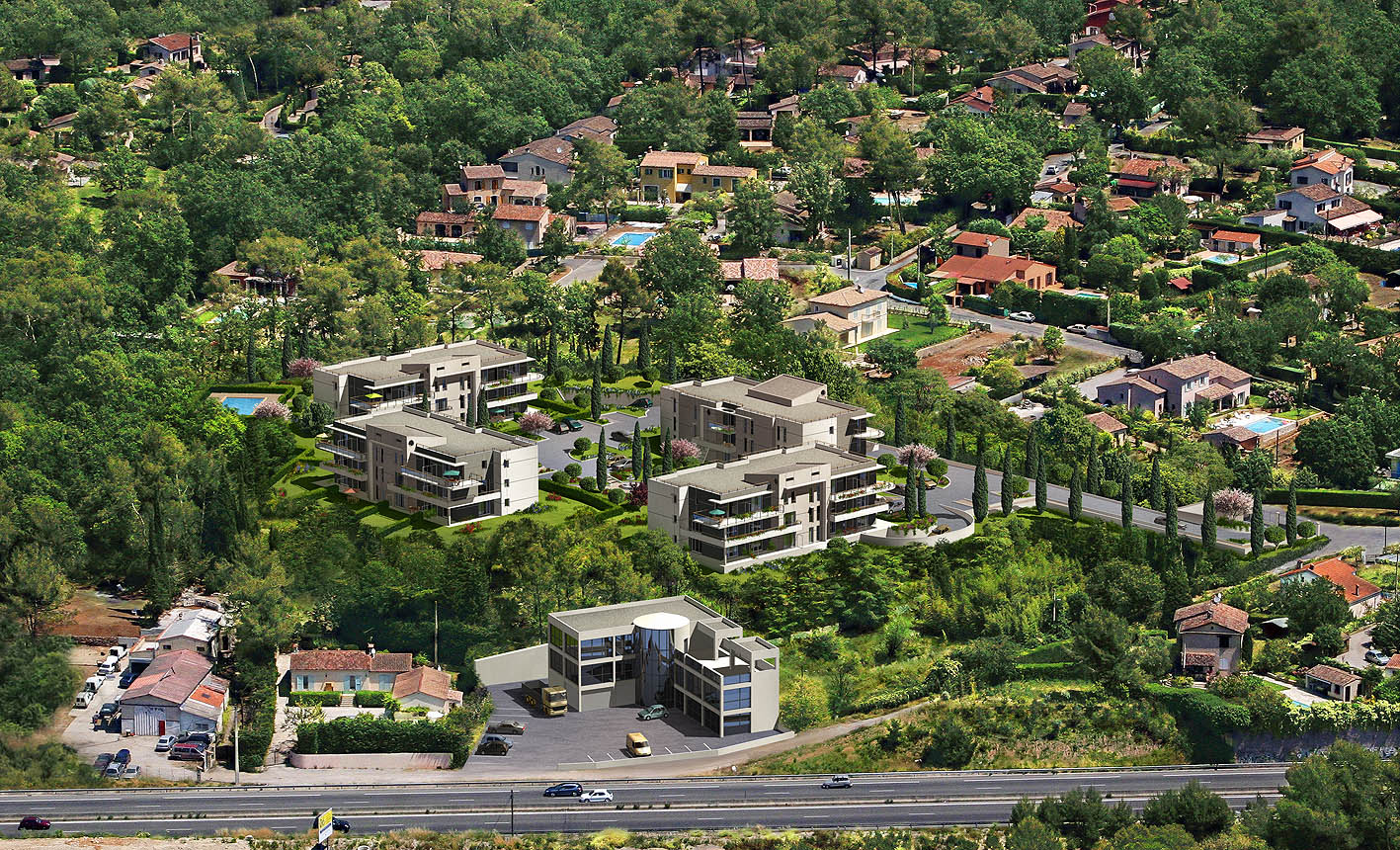 insertion dans site - architecture - projet LE PARC DE GAÏA