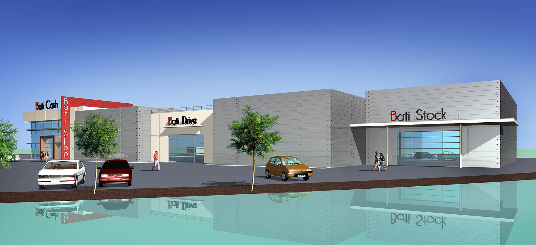 image 2D-3D - architecture - projet BATI CASH