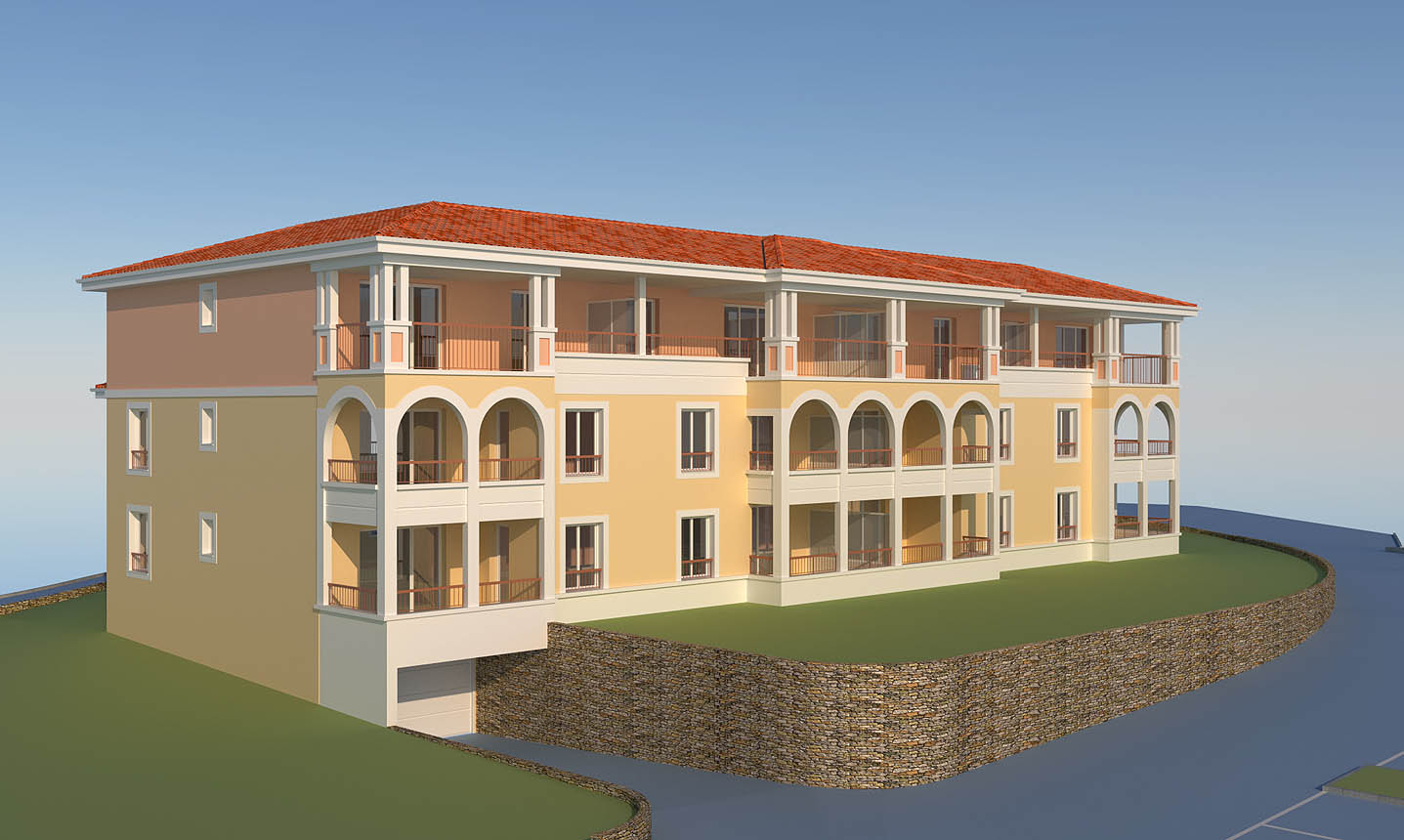 image 2D-3D - architecture - projet 06 CANNES LA BOCCA