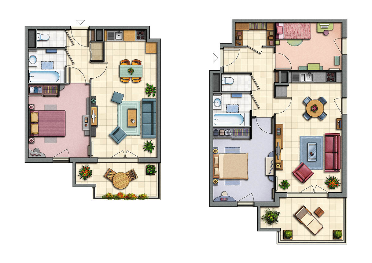 plan appartement maison - immobilier - programme VAL DES ANGES