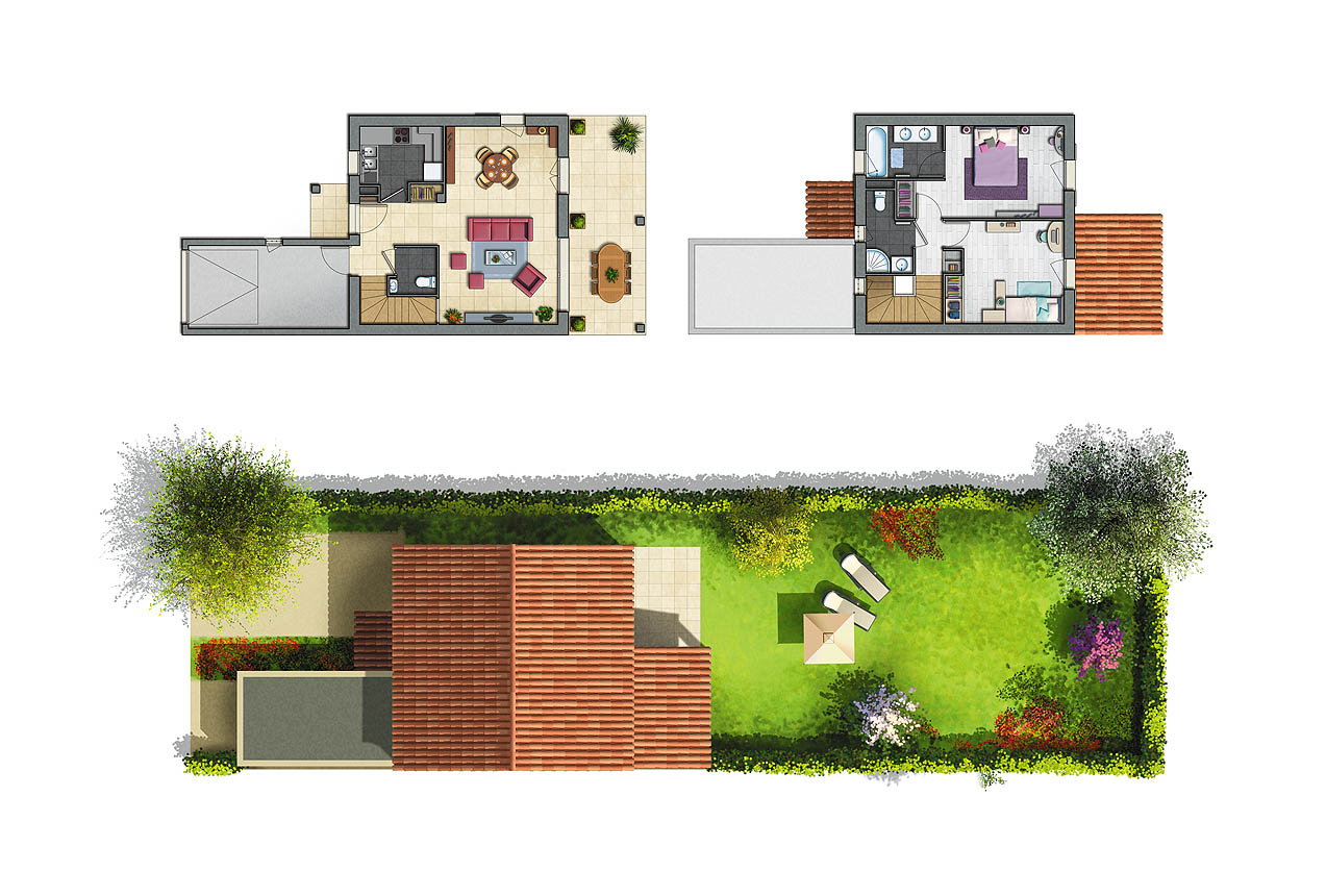 plan appartement maison - immobilier - programme HORIZON NATURE