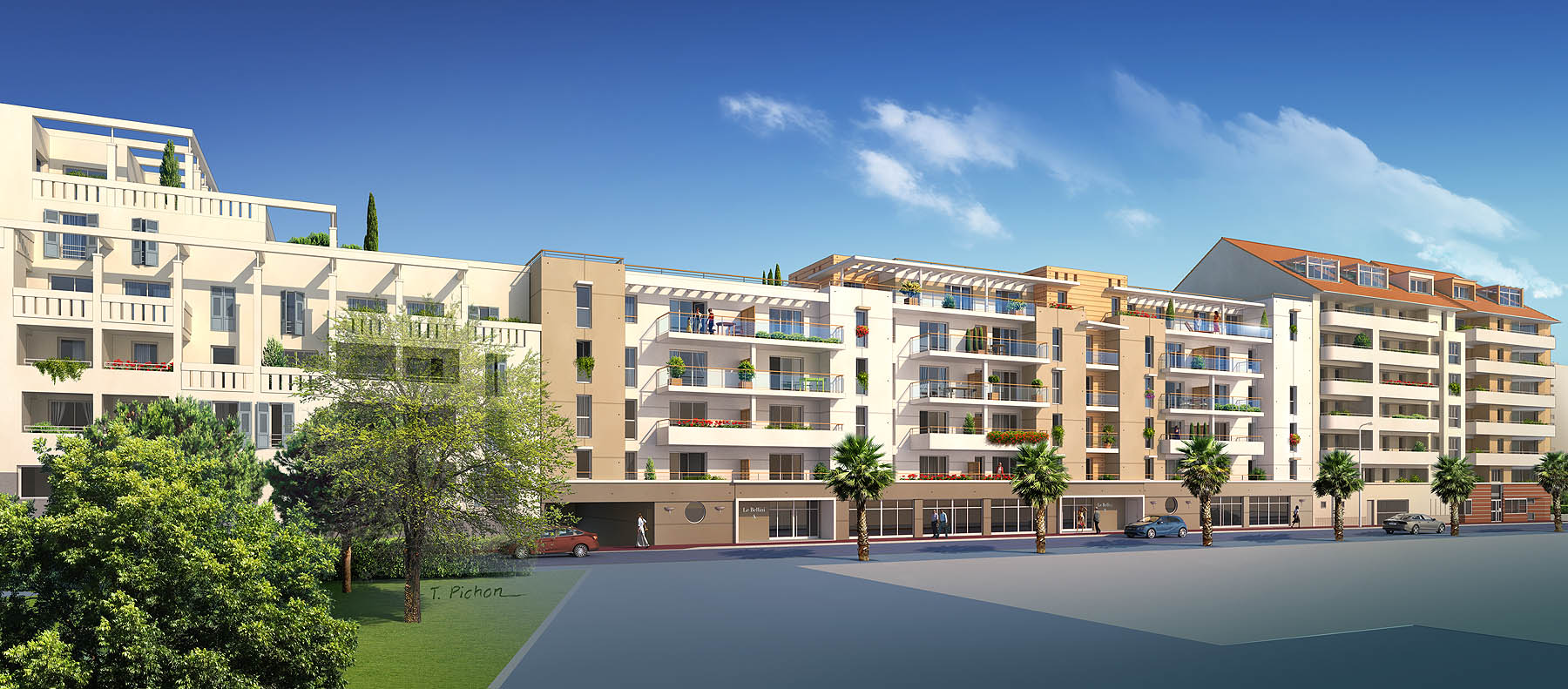 insertion dans site - architecture - projet LE BELLINI