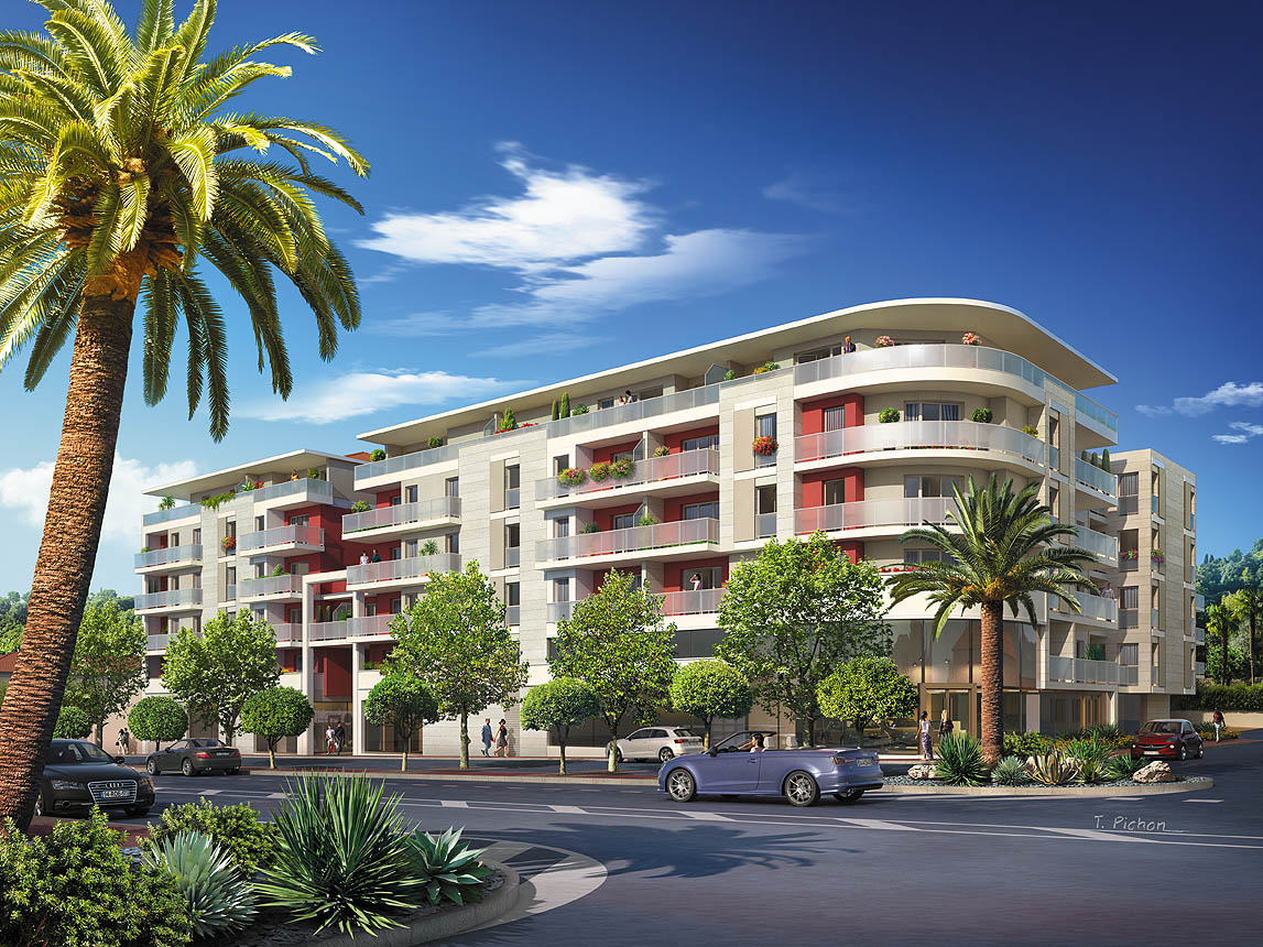 perspective - immobilier - programme EDEN RIVIERA