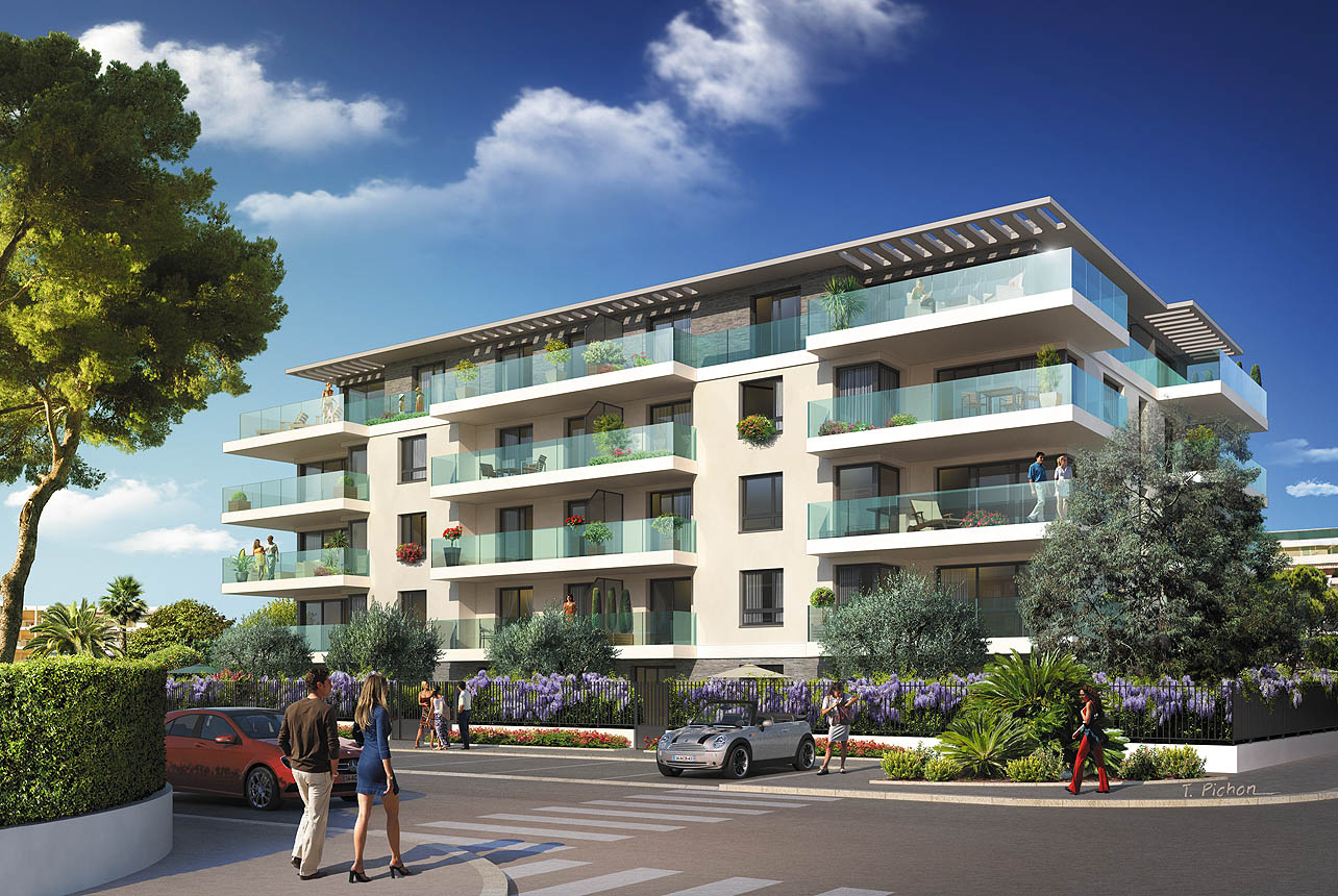 perspective - immobilier - programme CAP MARINE RESIDENCE