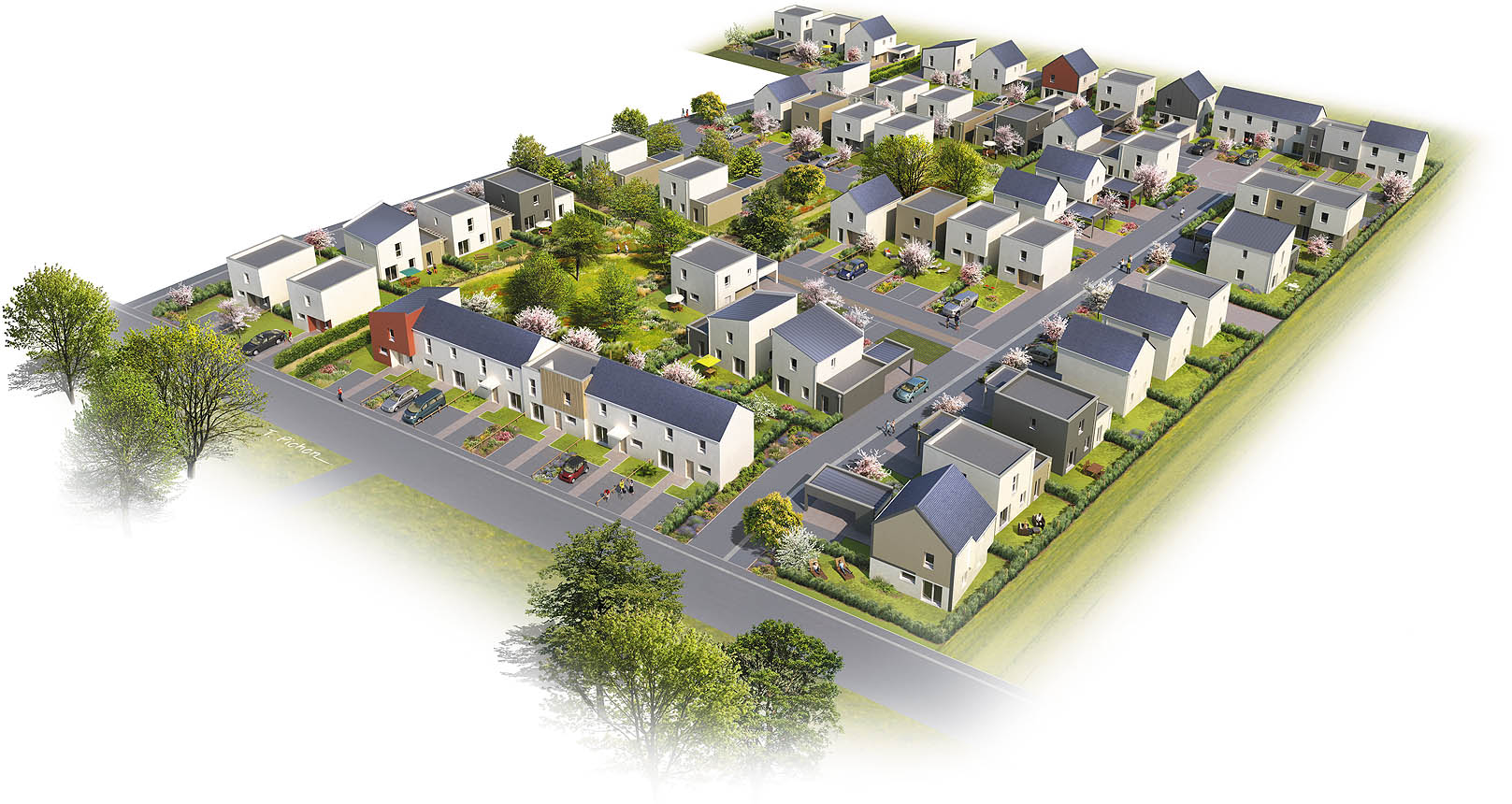 plan de masse - immobilier - programme DOMAINE DE CERES