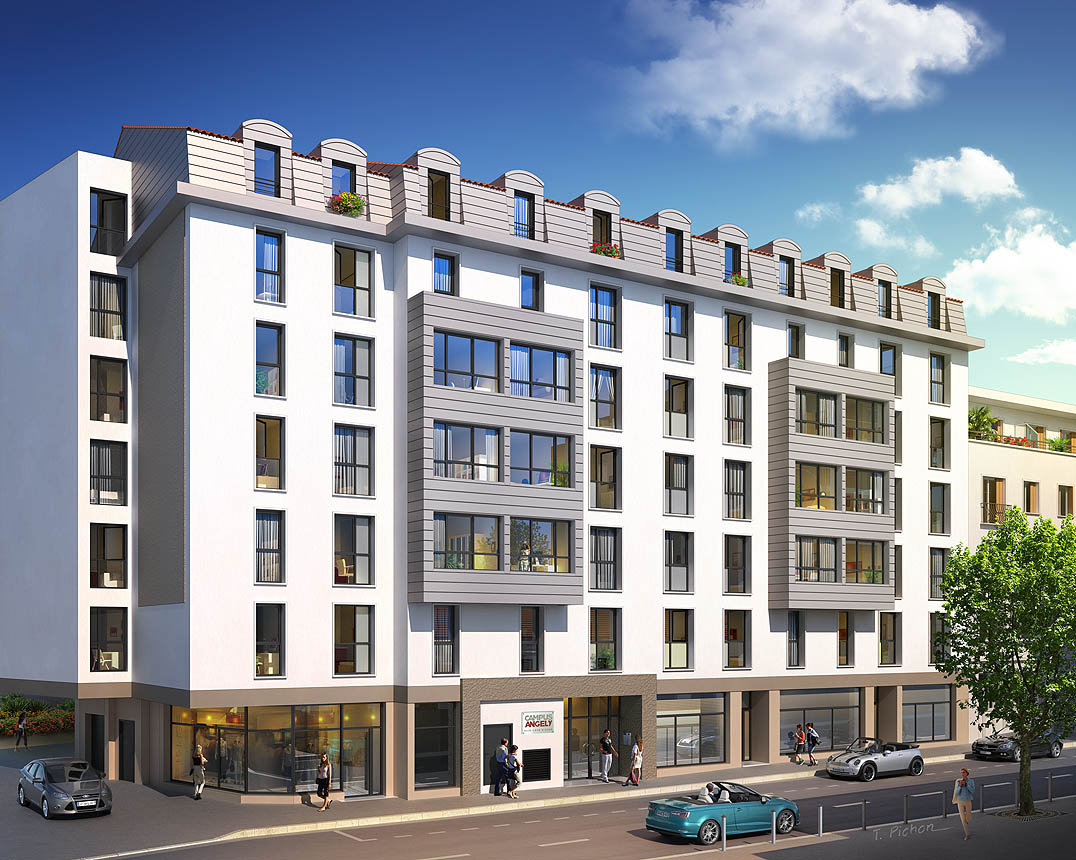 perspective - immobilier - programme CAMPUS ANGELY