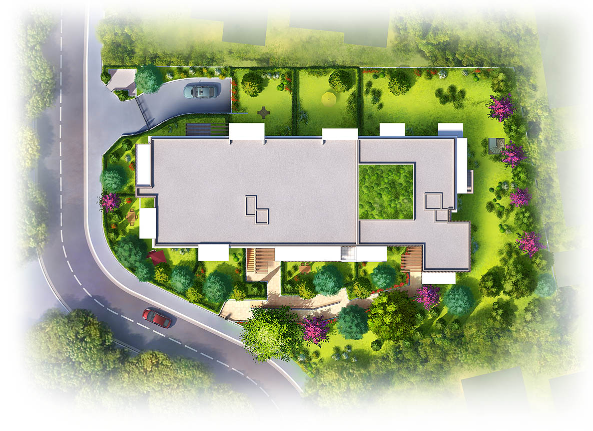 plan de masse - immobilier - programme TERRA BIANCA