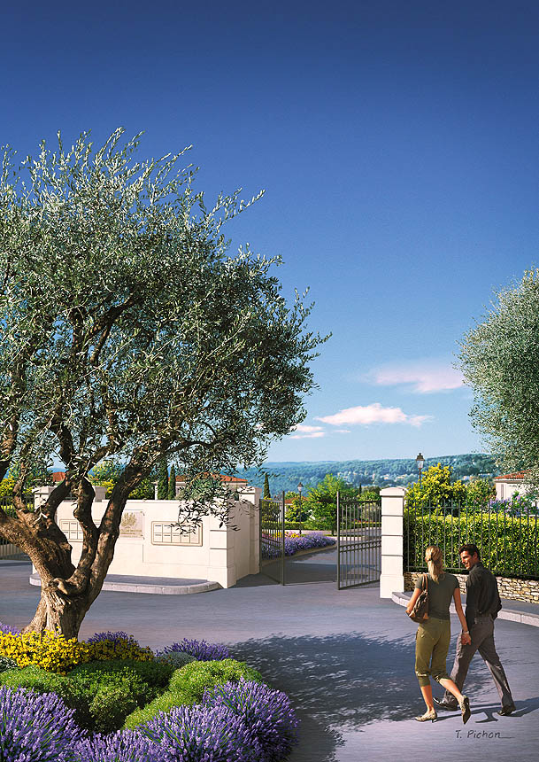 perspective - immobilier - programme VILLAS MATISSE