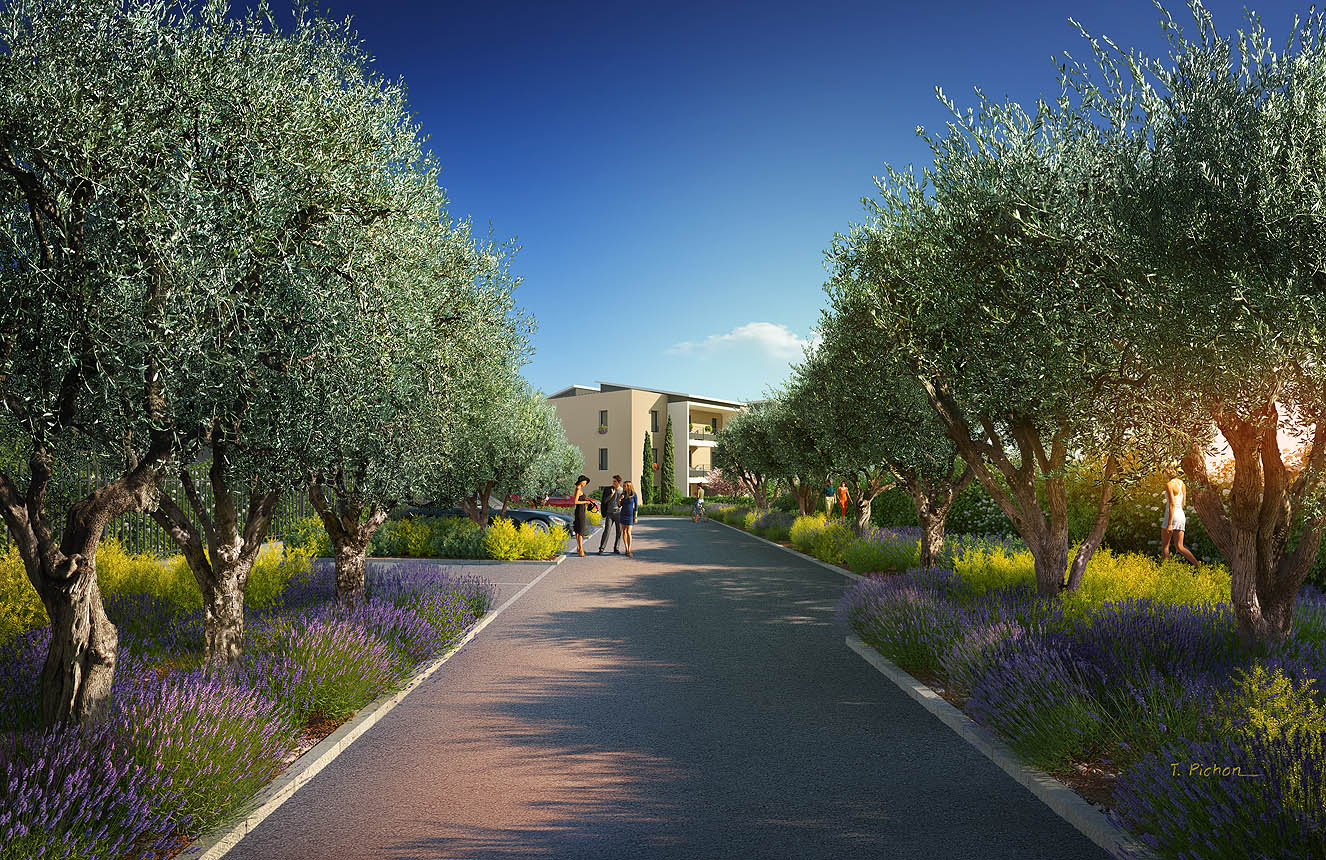 perspective - immobilier - programme L’OLIVERAIE