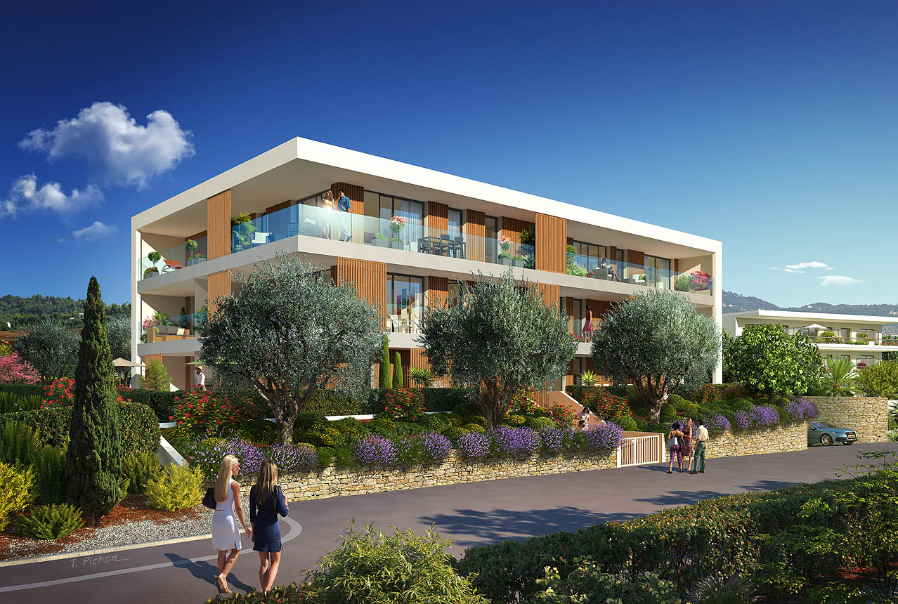 perspective - immobilier - programme LES VOILES BLANCHES